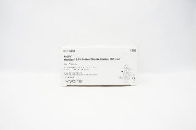 Vyaire 5251 AirLife Modudose 0.9% Sodium Chloride Solution, USP, 3mL -Box of 28
